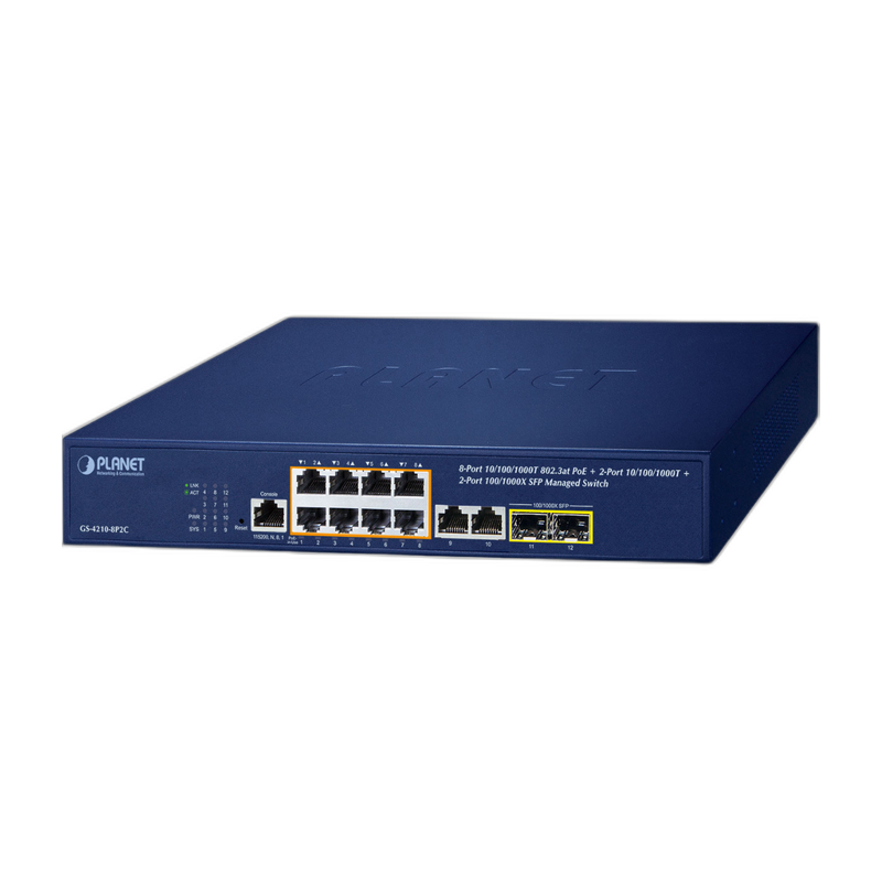 PLANET GS-4210-8P2C